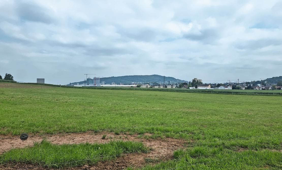 Die Stadt ist nahe. Der Landwirtschaftsbetrieb und das Lohnunternehmen liegen in einer Freihaltezone.