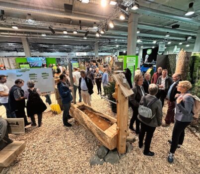 Der Verband Wald St. Gallen-Liechtenstein organisierte anlässlich seines 100-jährigen Bestehens an der Olma eine Sonderschau. Bild: Ralph Dietsche