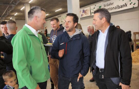 Freudige Runde: Hans-Jörg Meier, Matthias Süess und Toni Thoma (von links).