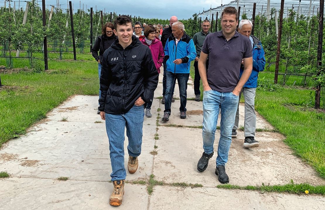 Unterwegs auf dem Betrieb von Mark Vernooij.