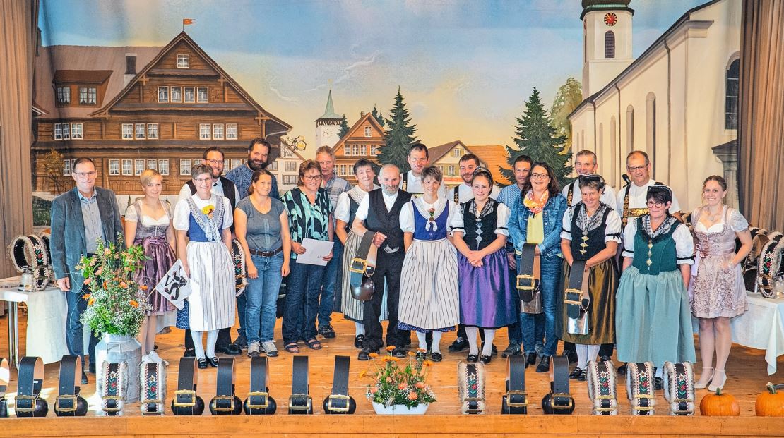 Die für gute Milch Geehrten aus dem Kanton Appenzell Ausserrhoden.